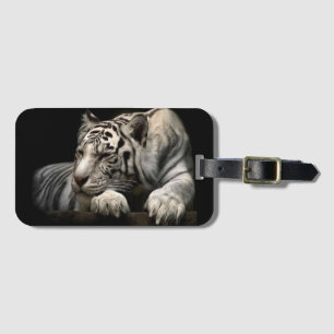 White Tiger Bagagebricka