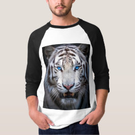 White Tiger Blue Öga T Shirt