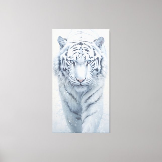 White Tiger Canvastryck (Framsida)