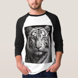 White Tiger Charcol T Shirt