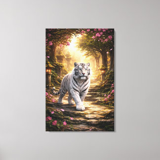 White Tiger Fantasy Art | Man Jiang Hong Art Serie Canvastryck