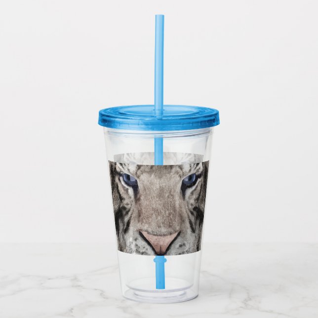 White Tiger Head  Take Away Mugg (Framsida)