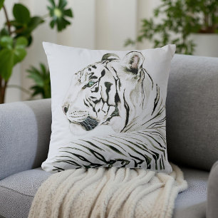 White Tiger Kudde