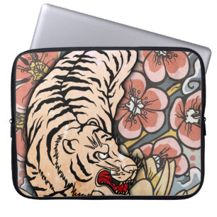 White Tiger Laptop Fodral