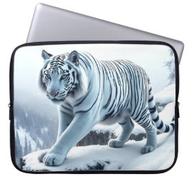 White Tiger Laptop sleeve Fodral
