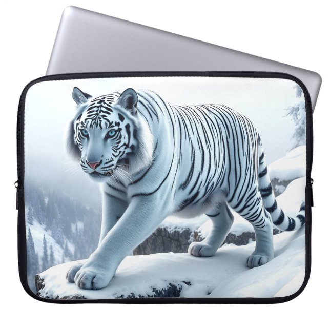 White Tiger Laptop sleeve Fodral (Framsidan)