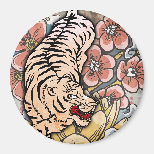 White Tiger Magnet (Framsidan)