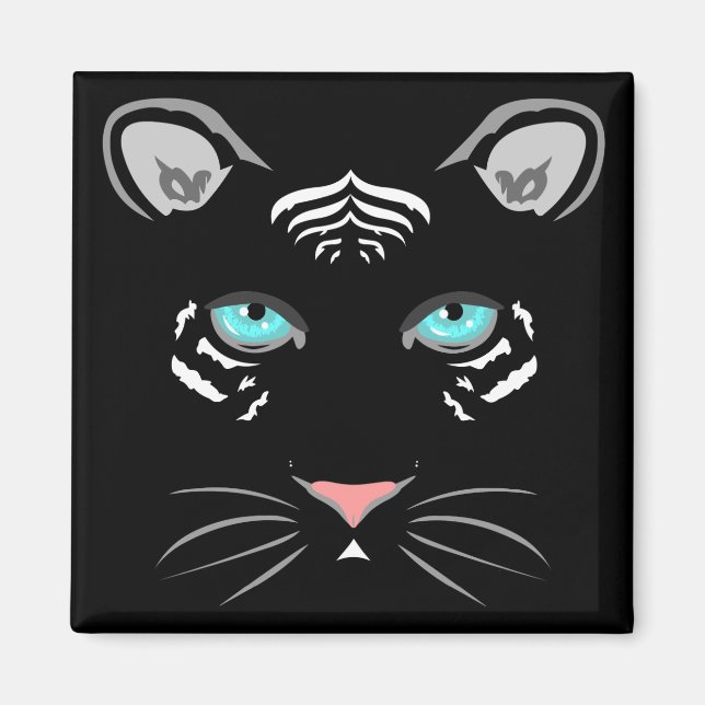 White Tiger Magnet (Framsidan)