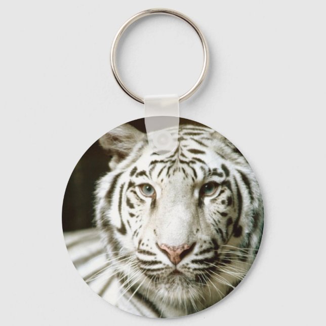 White Tiger Nyckelring (Framsida)