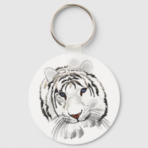 White Tiger Nyckelring