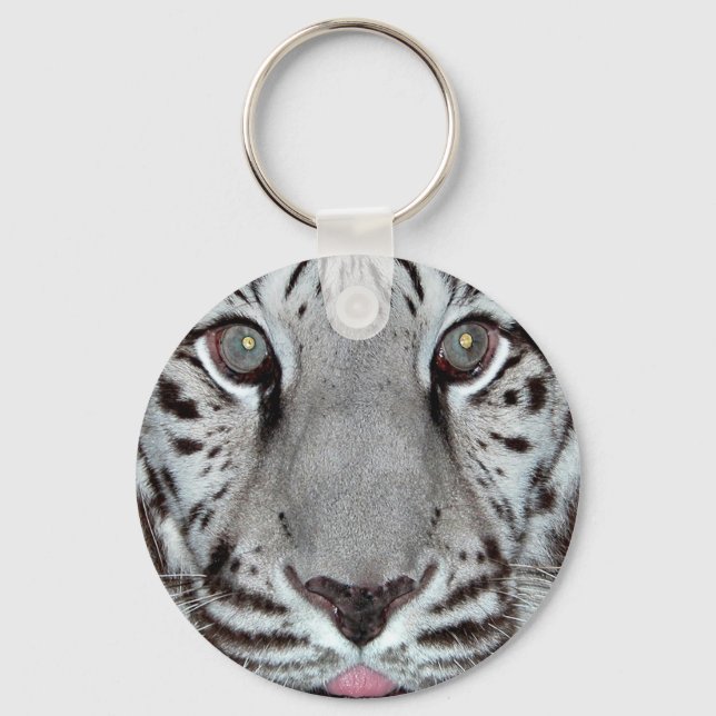 White Tiger Nyckelring (Framsida)