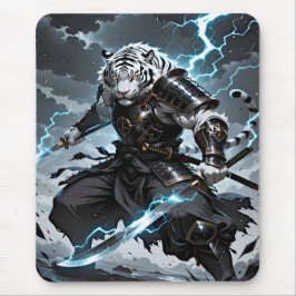 White Tiger Samurai Krigare Blue Lightning Gaming Musmatta