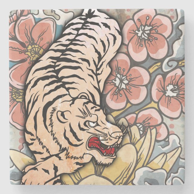 White Tiger Stenunderlägg (Framsidan)