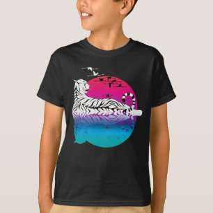 White Tiger Sunset T Shirt