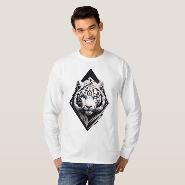 White Tiger T Shirt (Hel framsida)