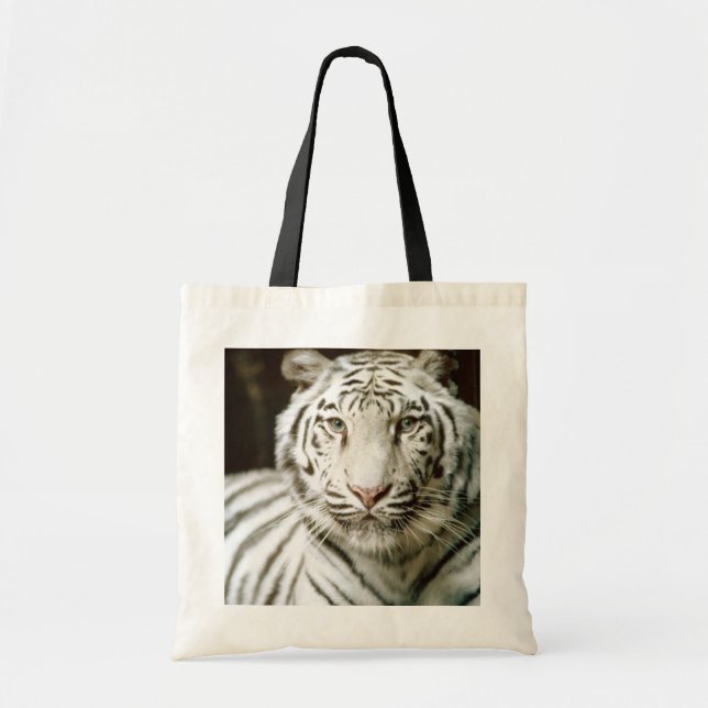 White Tiger Tote Tygkasse (Framsidan)