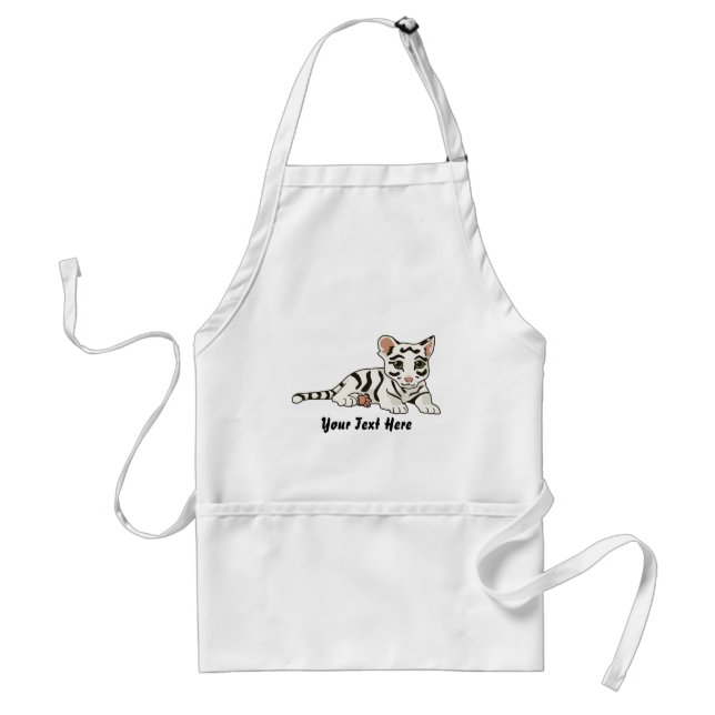 White Tiger Unge Apron Förkläde (Framsidan)