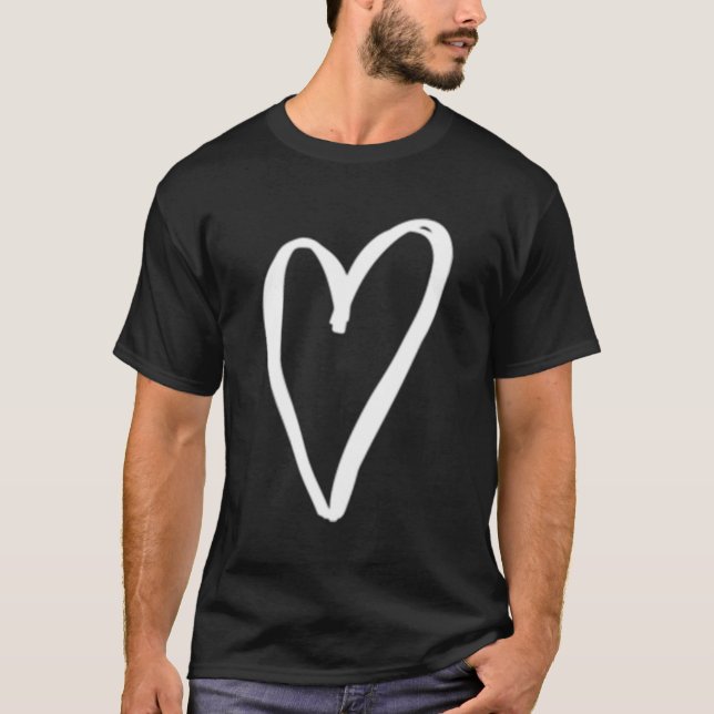 White Tiny The Pocket'S Day Kärlek T Shirt (Framsida)