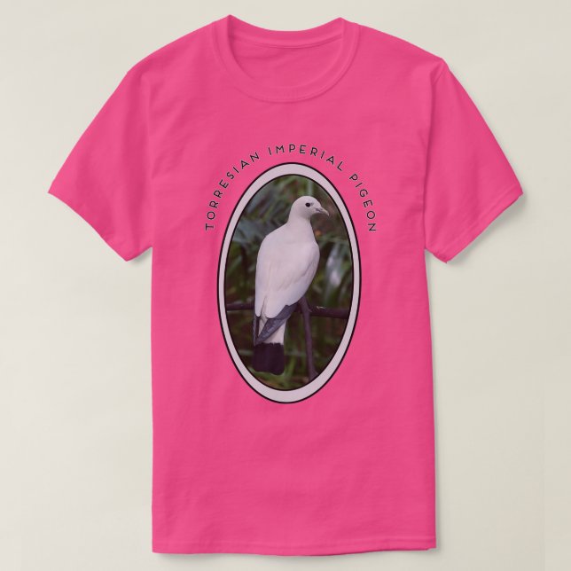 White Torresian Imperial Pigeon Twitcher Gift 1 T Shirt (Design framsida)