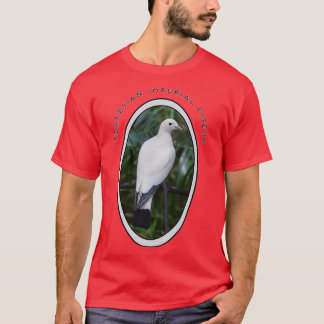 White Torresian Imperial Pigeon Twitcher Gift T Shirt