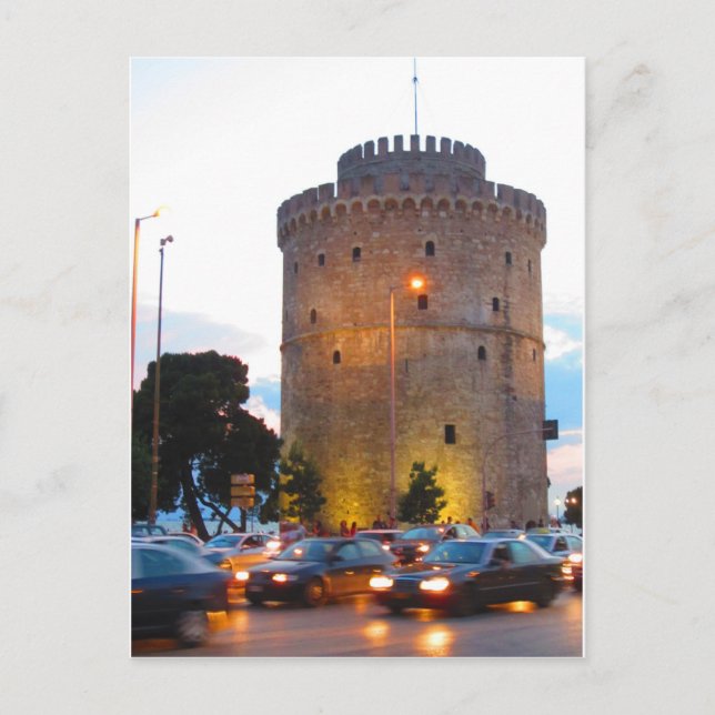 White Tower, Thessaloniki, Greece postcard Vykort (Framsida)
