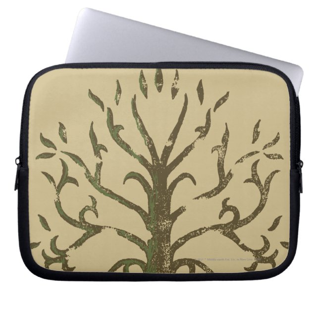 White Träd of Gondor Laptop Fodral (Framsidan)