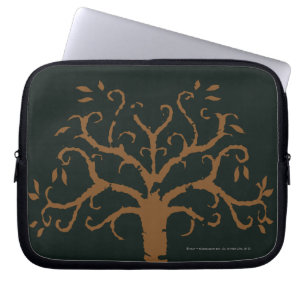 White Träd of Gondor Laptop Sleeve