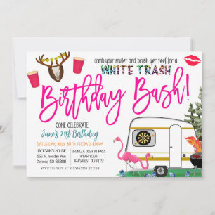 White Trash Bash-inbjudan Inbjudningar