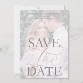 White Trendy Transparency Effect Photo Wedding