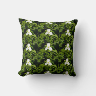 White Trillium WildblomPIllow Kudde