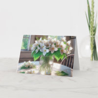 White Trilliums Bouquet for Birthday