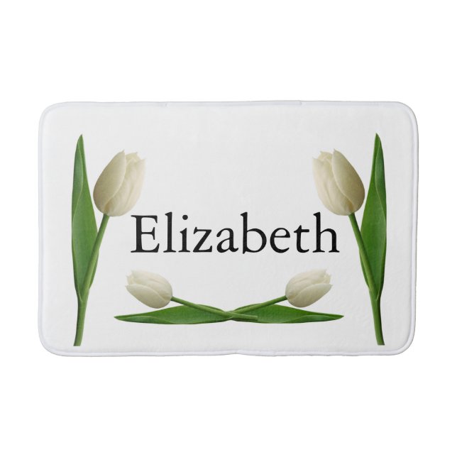 White Tulip Bathroom Bath Mat Badrumsmatta (Framsidan)