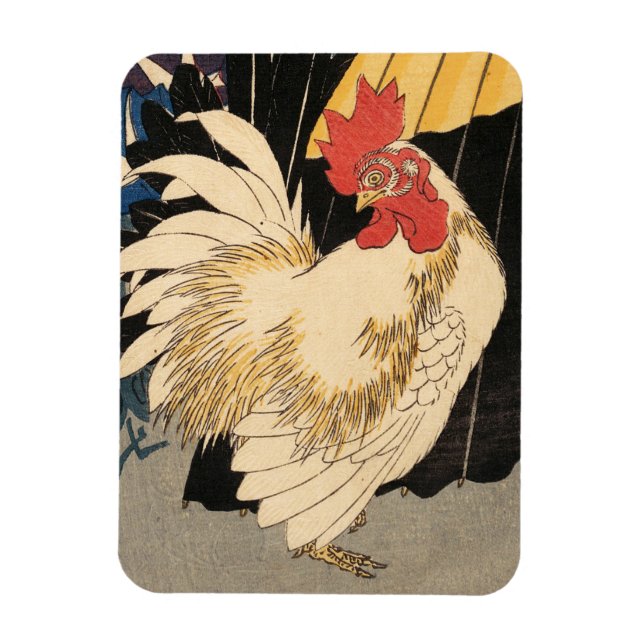 White Tupp Fine Art Magnet (Vertikal)