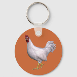 White Tupp Nyckelring