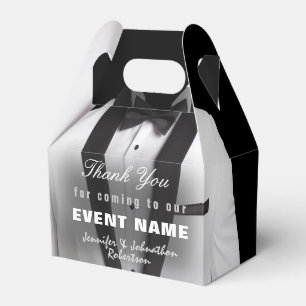 White Tuxedo Tack Presentbox Presentaskar