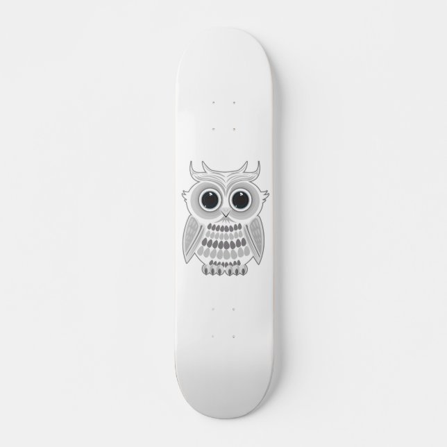 White Uggla Mini Skateboard Bräda 18,5 Cm (Framsida)