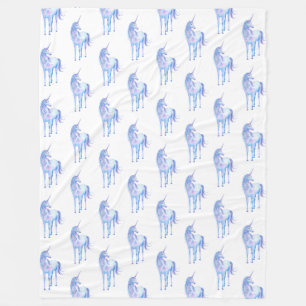 White Unicorn Fleecefilt