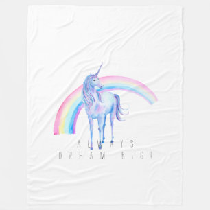 White Unicorn Fleecefilt