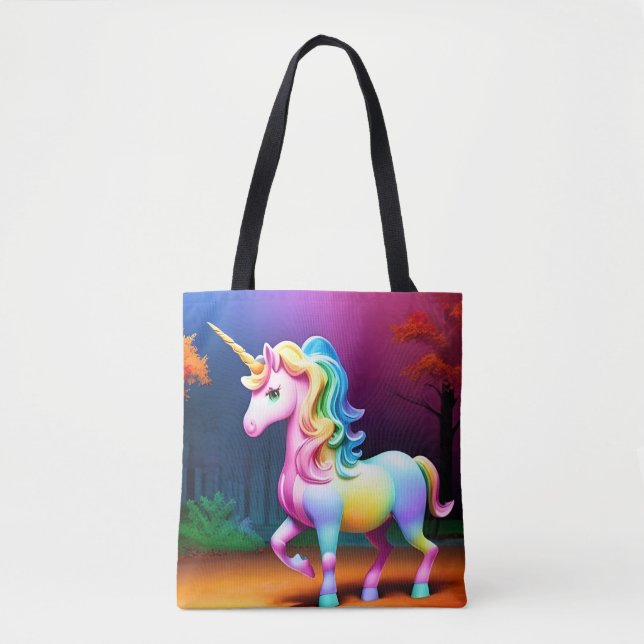White Unicorn Horse-37474 Tygkasse (Framsida)