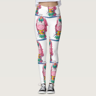 White Unicorn Sparkles Leggings