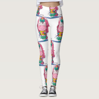 White Unicorn Sparkles Leggings