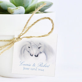 White Unicorns Kärlek par Gåvor Etiketter