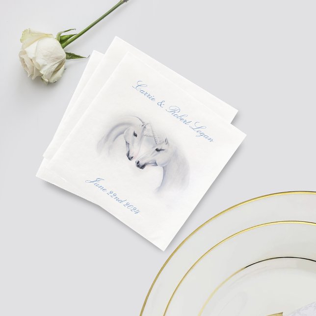 White Unicorns Kärlek par Pappersservett (Skapare uppladdad)