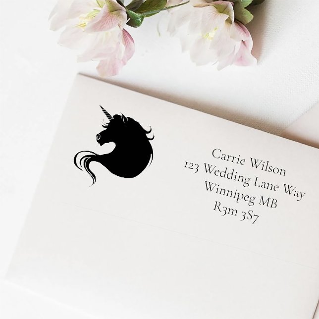 White Unicorns Kärlek Självfärgande Stämpel (Skapare uppladdad)