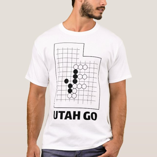 White Utah Go T-Shirt (Framsida)