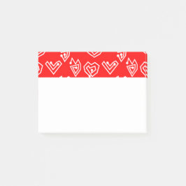 White Valentines Mazes Post-it Block