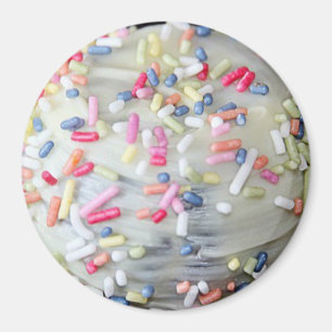 White Vanilla Frosting och Sprinkles Magnet