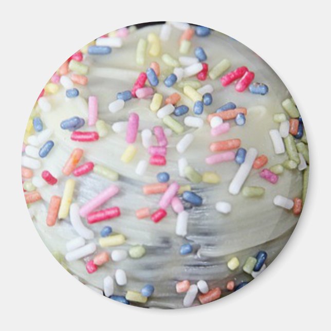 White Vanilla Frosting och Sprinkles Magnet (Framsidan)