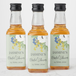 White Vår Blommigt Bouquet Möhippa Spritflaskor Etikett