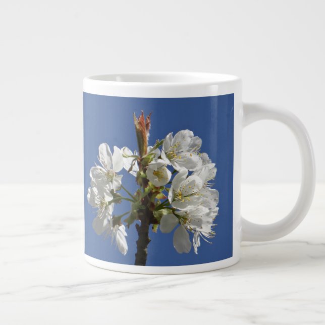 White Vår Bloom Jumbo Mugg (Höger)